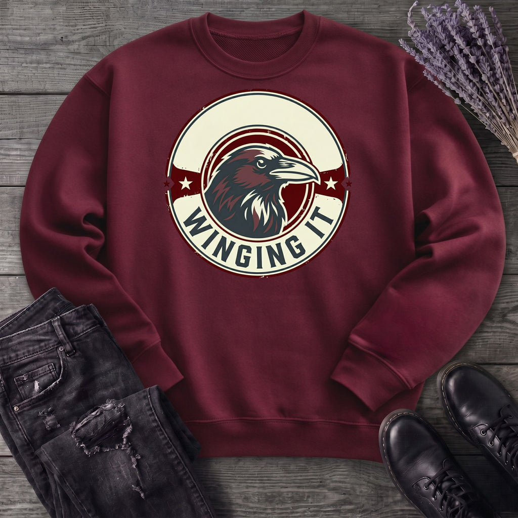 winging it crow Sweatshirt