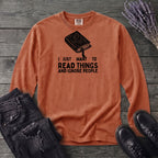 Read Things And Ignore People Long Sleeve T-Shirt