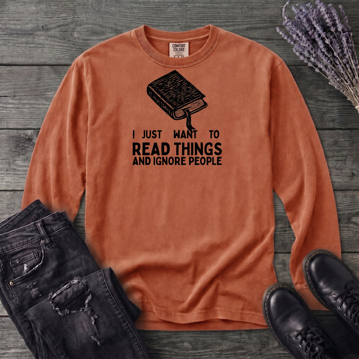 Read Things And Ignore People Long Sleeve T-Shirt