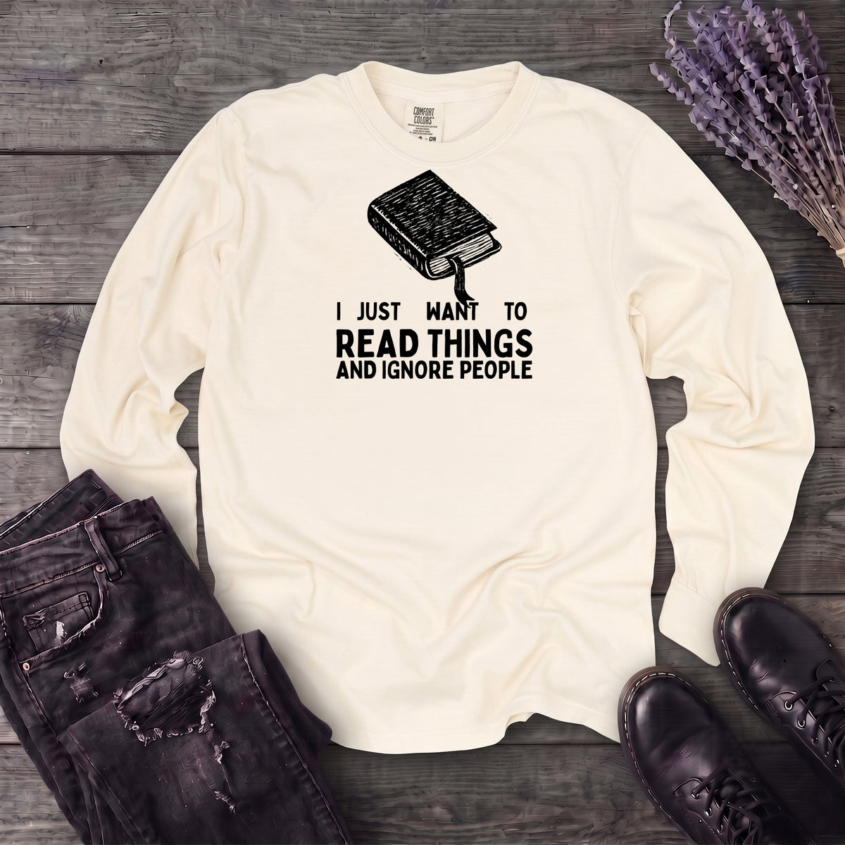 Read Things And Ignore People Long Sleeve T-Shirt