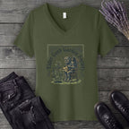 Elder Goth Garden Society V-Neck T-Shirt