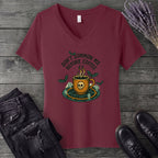 Dont Summon Me Before Coffee V-Neck T-Shirt