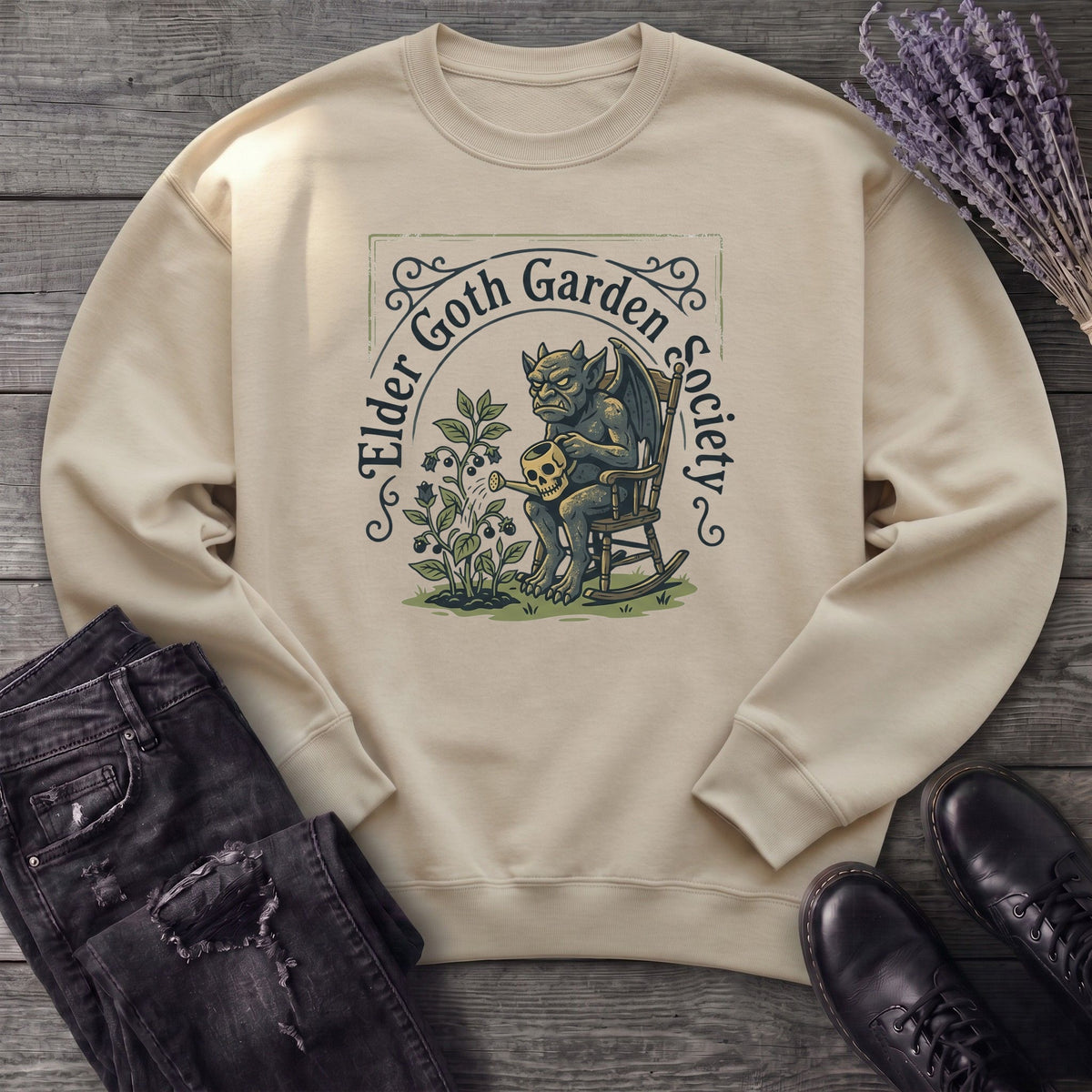 Elder Goth Garden Society Sweatshirt