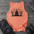 Haunted House Silhouette Tank Top