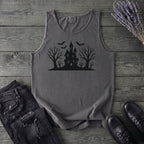 Haunted House Silhouette Tank Top