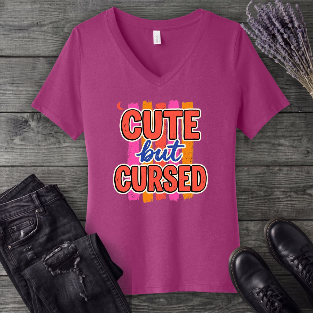 Cute But Cursed V-Neck T-Shirt