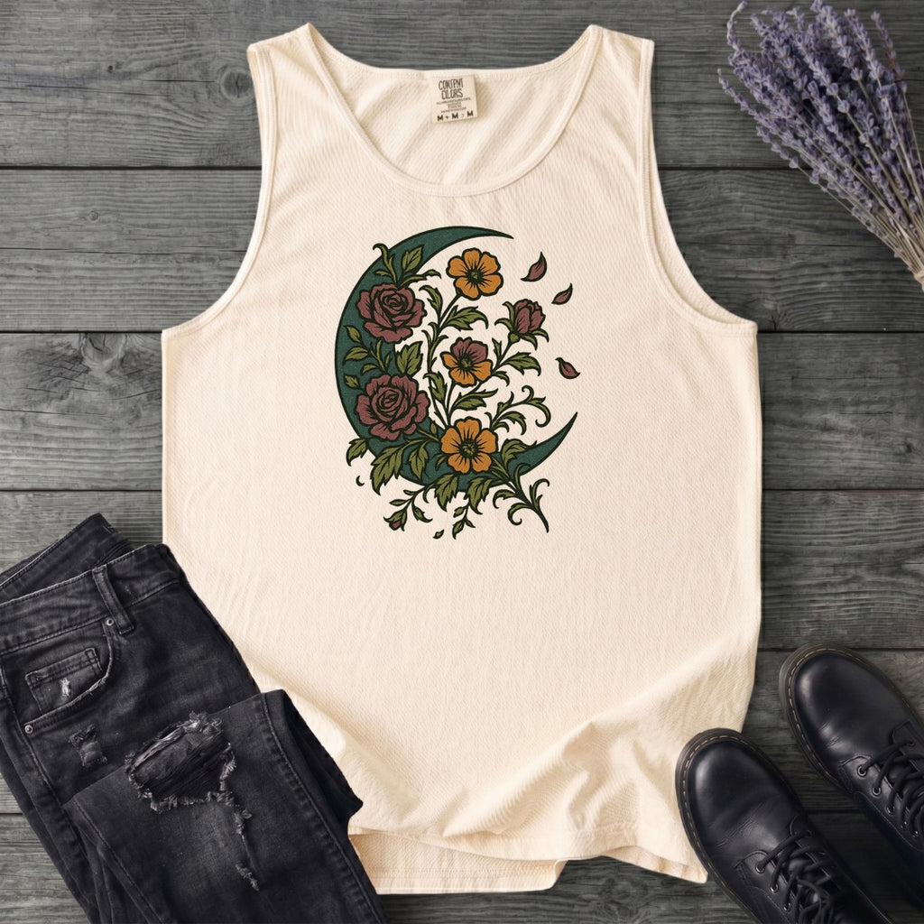 Crescent Moon Wildflowers Tank Top