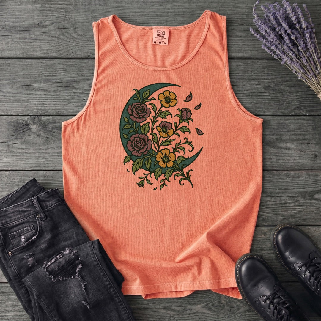 Crescent Moon Wildflowers Tank Top