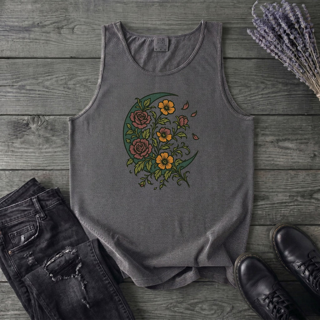 Crescent Moon Wildflowers Tank Top