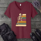 Climbing Stripes V-Neck T-Shirt