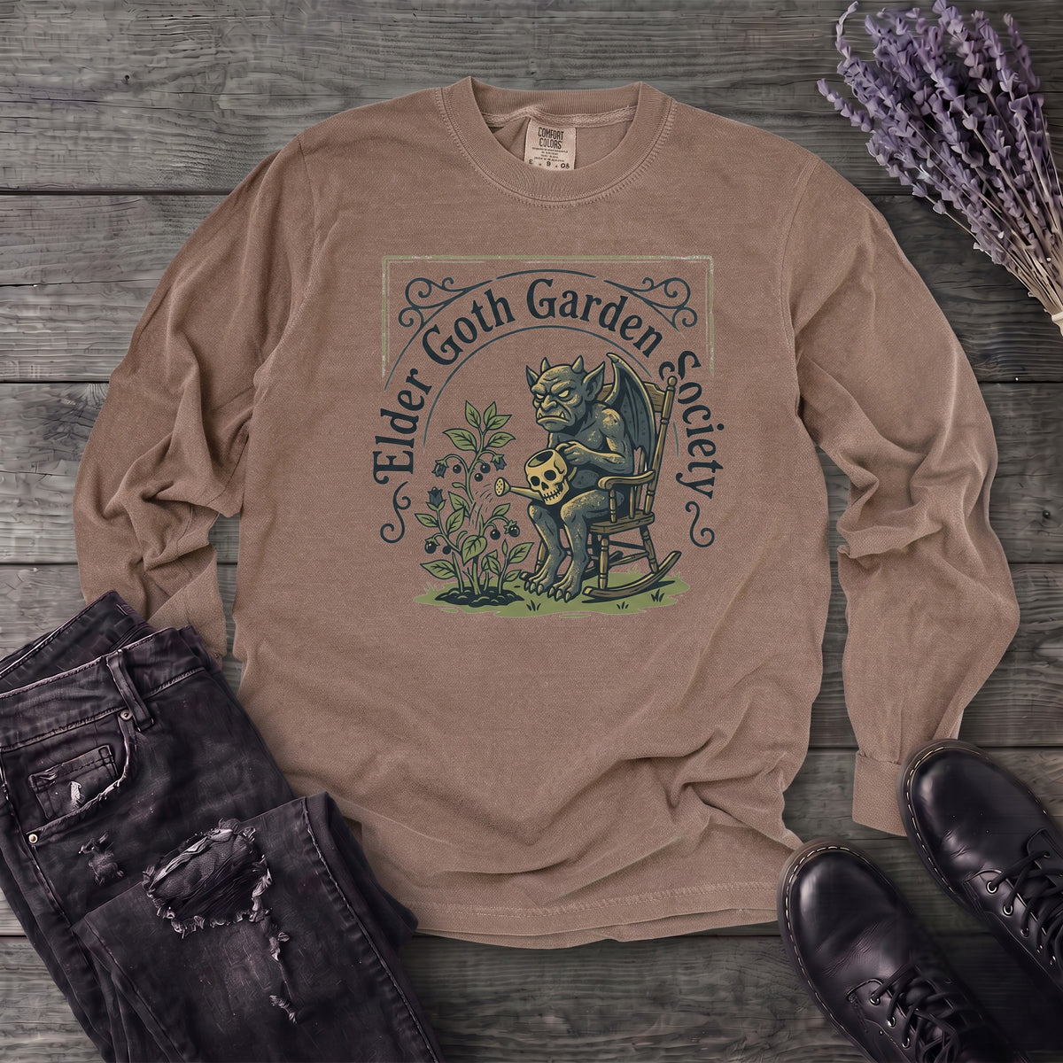 Elder Goth Garden Society Long Sleeve T-Shirt
