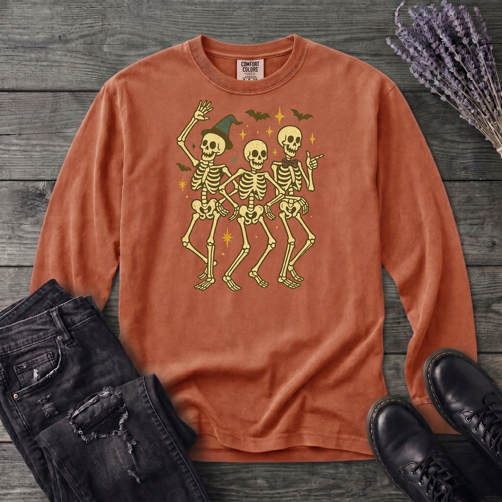 Dancing Skeletons Long Sleeve T-Shirt