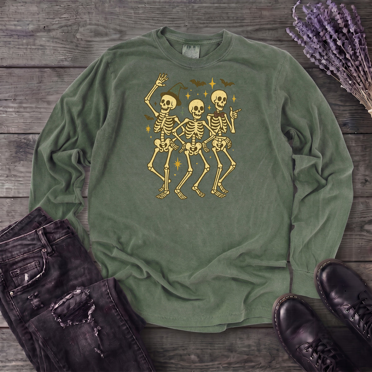 Dancing Skeletons Long Sleeve T-Shirt