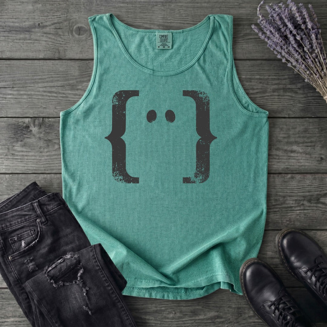 Negative Space Ghost Tank Top