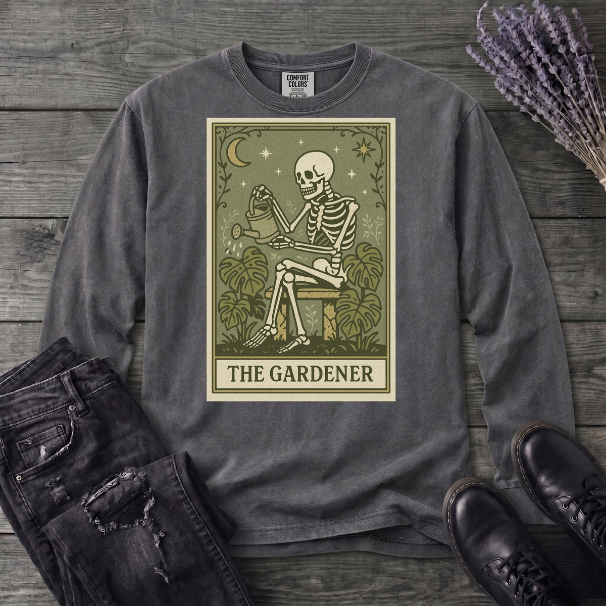 The Gardener Tarot Long Sleeve T-Shirt