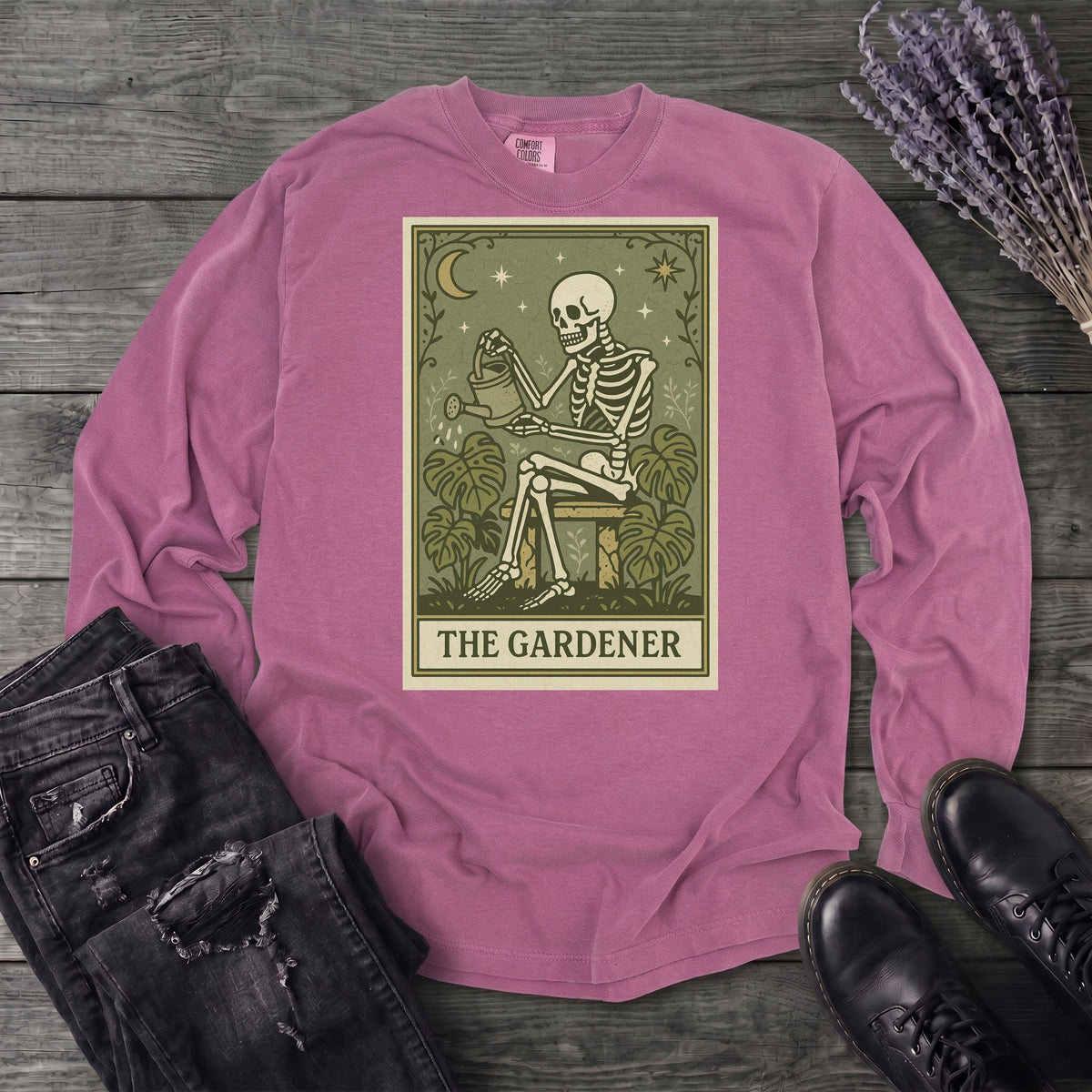 The Gardener Tarot Long Sleeve T-Shirt