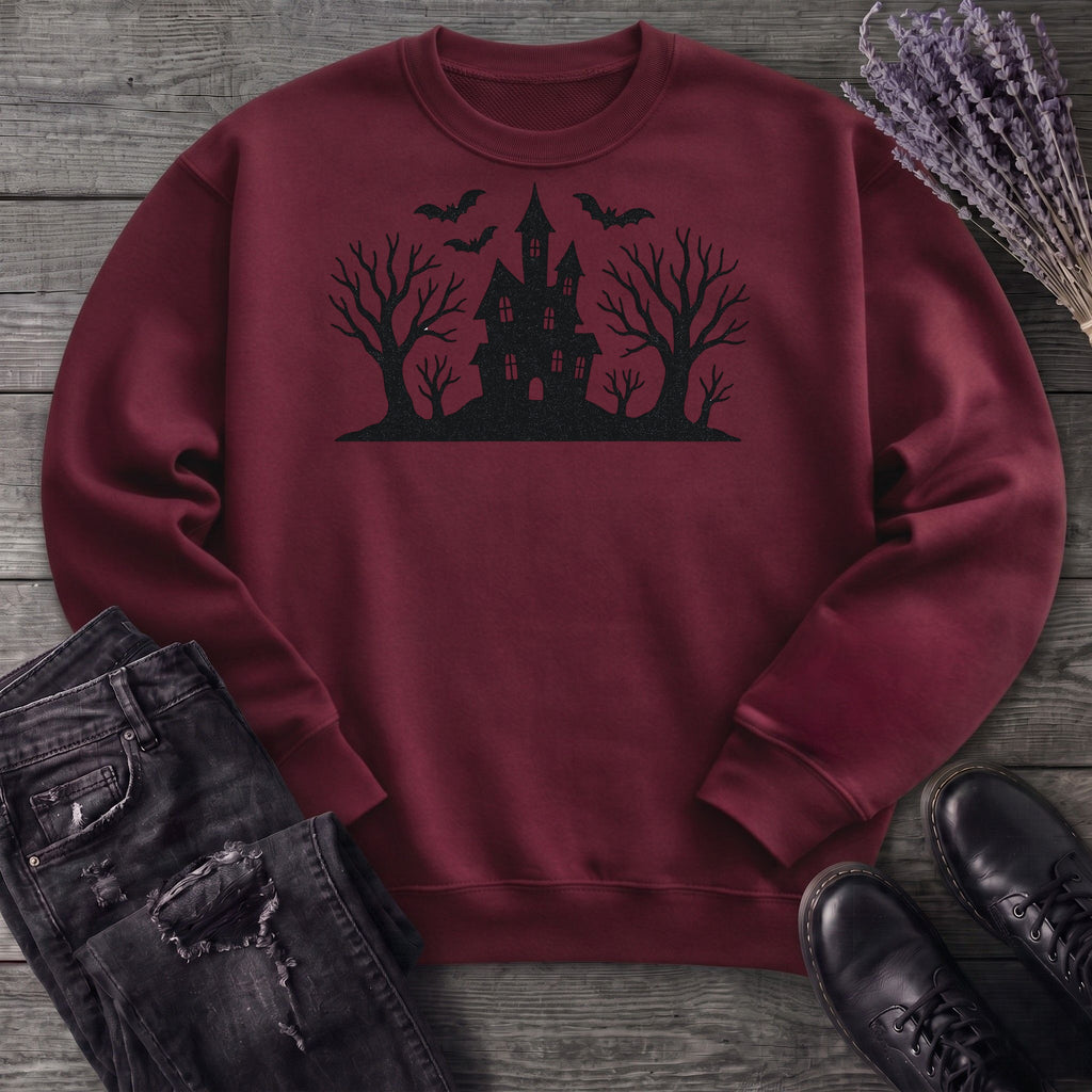Haunted House Silhouette Sweatshirt