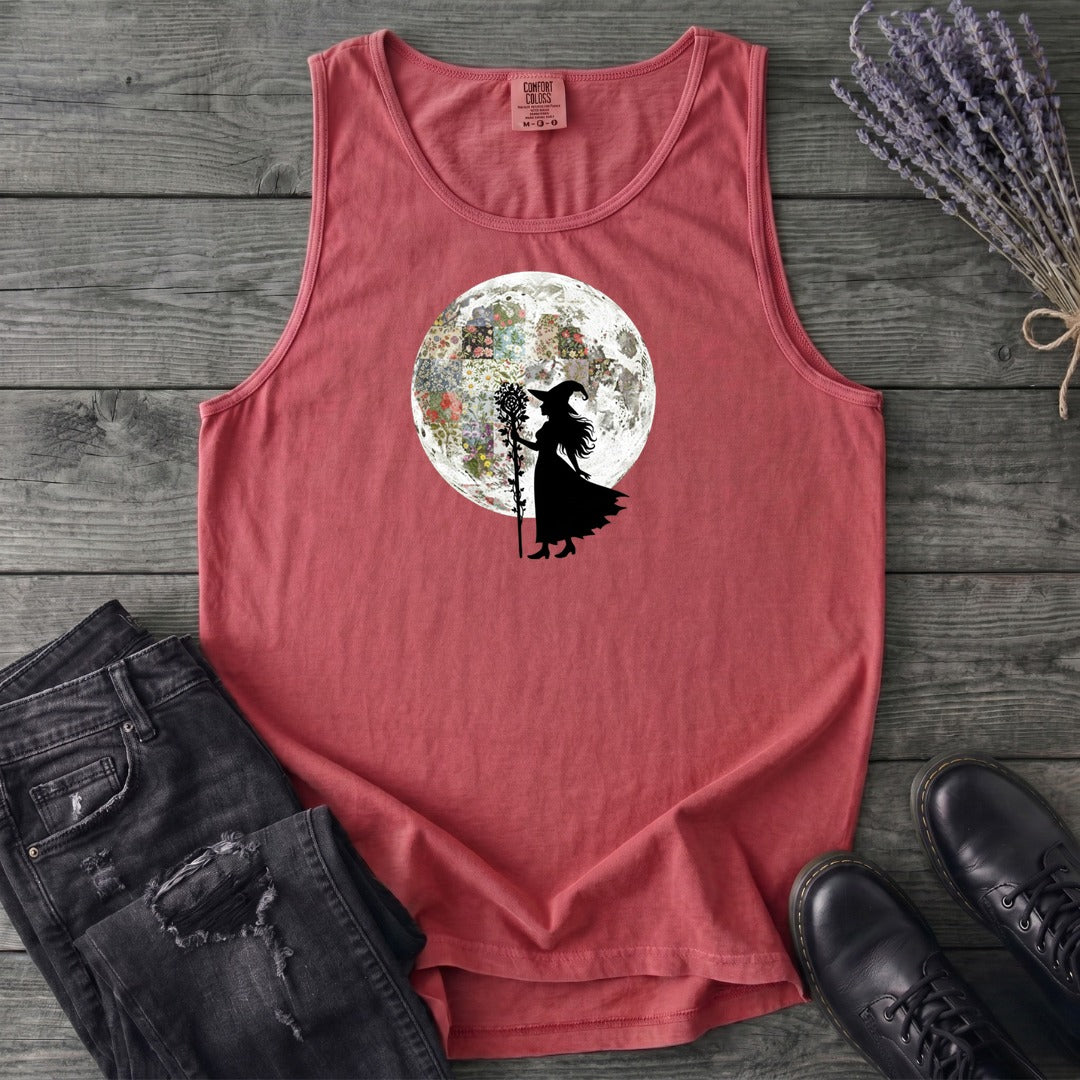 Quilt Moon Witch Tank Top