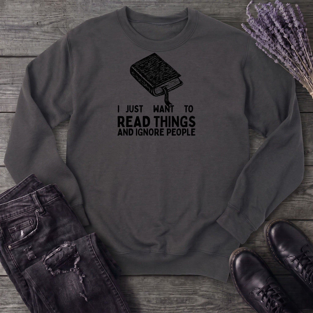 Read Things And Ignore People Sweatshirt