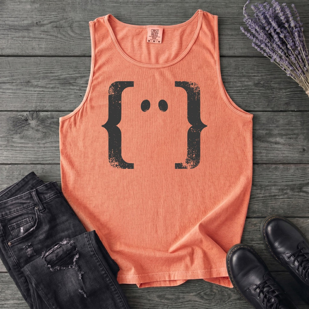 Negative Space Ghost Tank Top