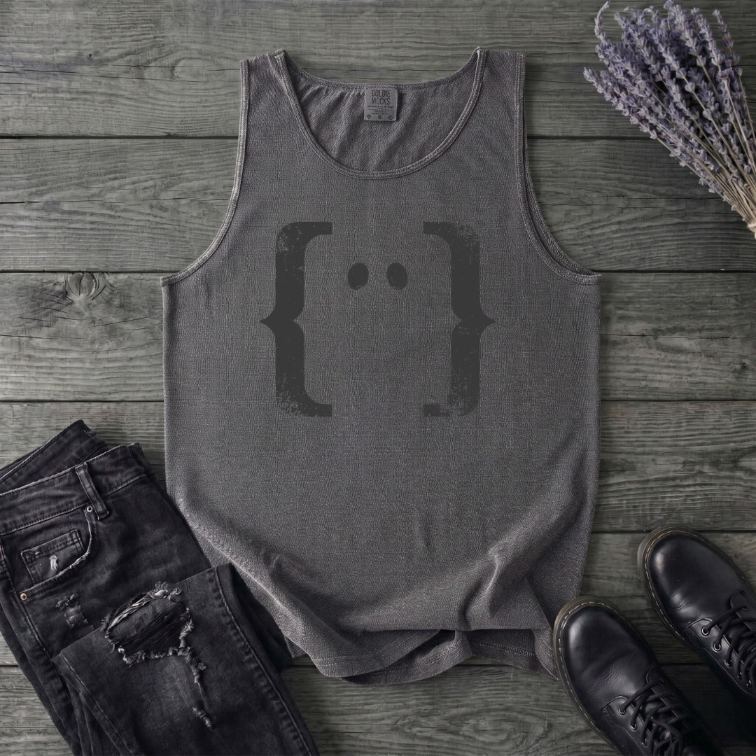 Negative Space Ghost Tank Top