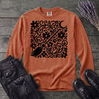 Witch's Broom Floral Long Sleeve T-Shirt