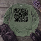 Witch's Broom Floral Long Sleeve T-Shirt