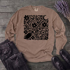 Witch's Broom Floral Long Sleeve T-Shirt