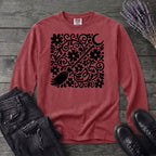 Witch's Broom Floral Long Sleeve T-Shirt