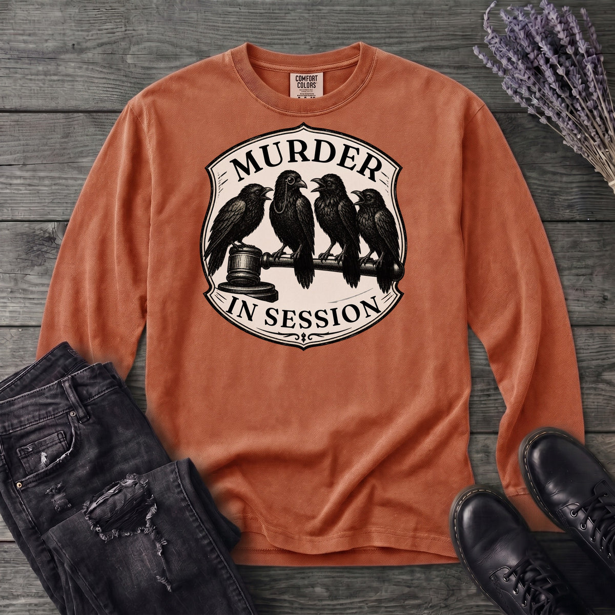 Murder In Session Long Sleeve T-Shirt