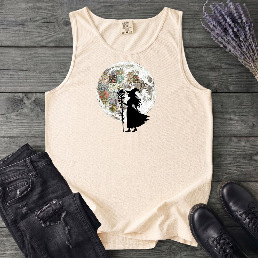 Quilt Moon Witch Tank Top