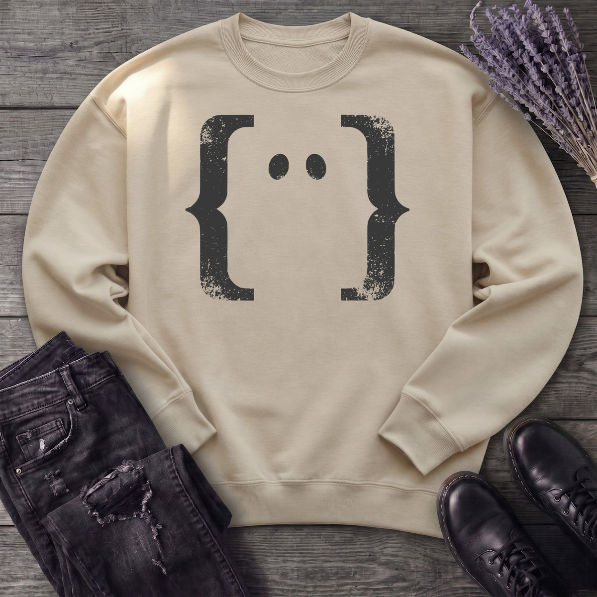 Negative Space Ghost Sweatshirt