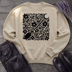 Witch's Broom Floral Sweatshirt