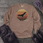 fade out grunge bat Long Sleeve T-Shirt