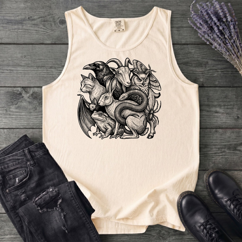 familiar collage stack Tank Top