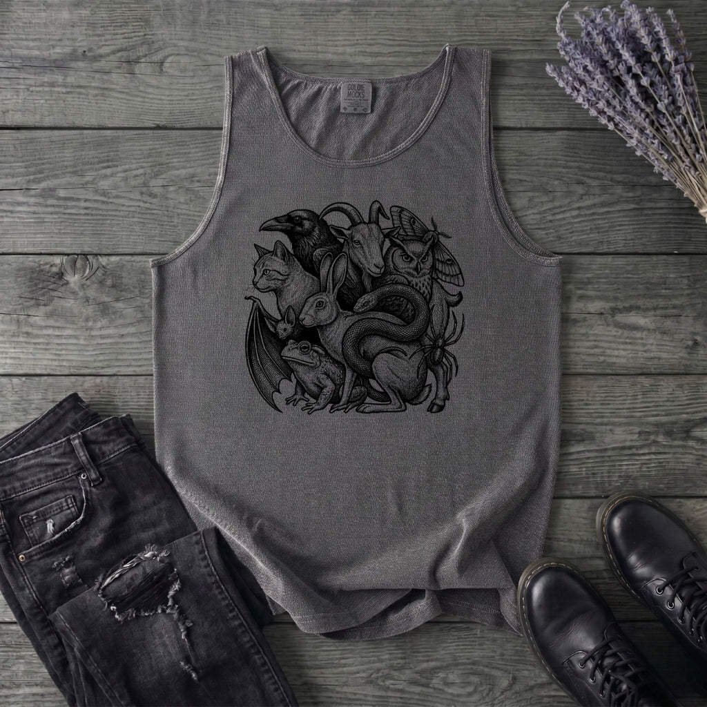 familiar collage stack Tank Top
