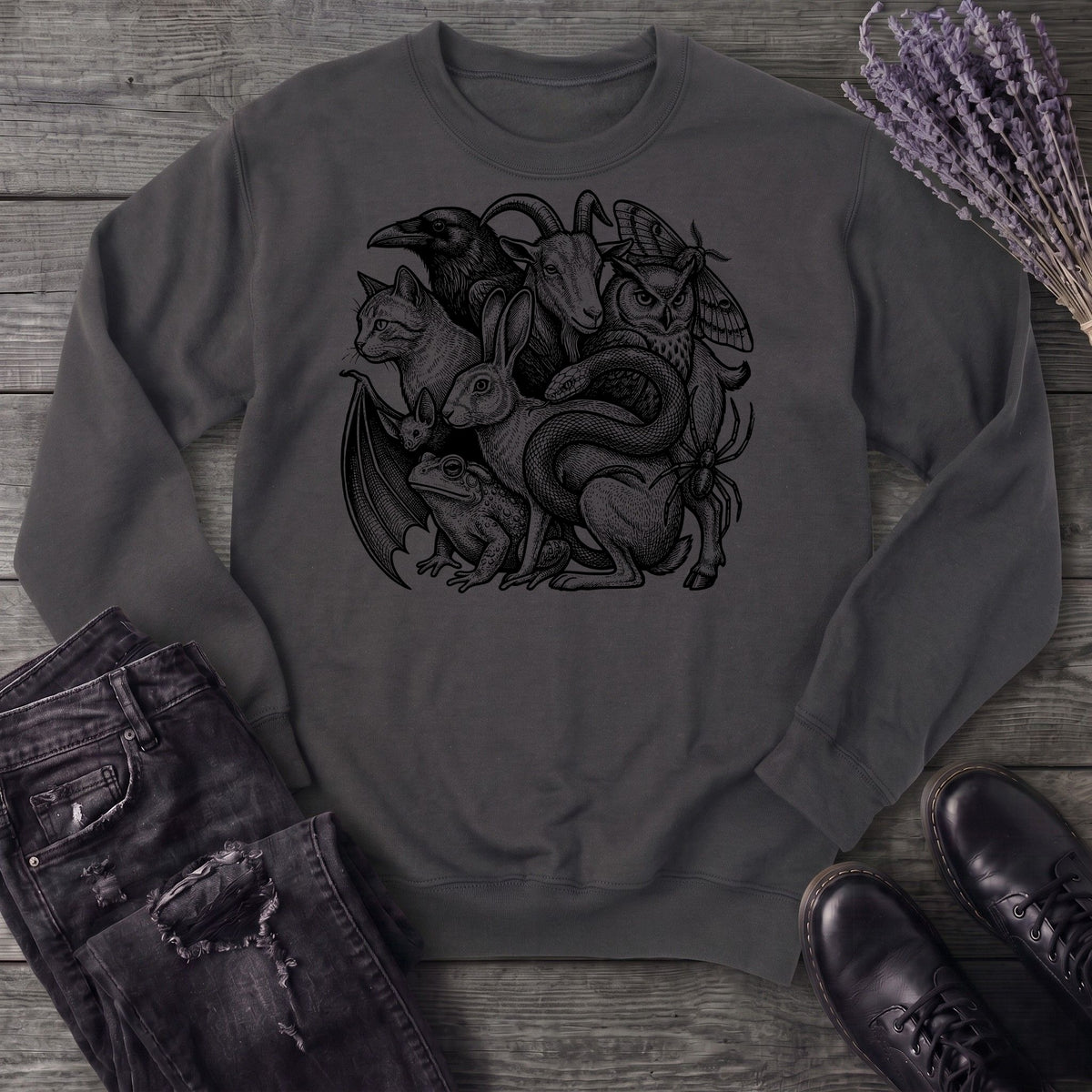 familiar collage stack Sweatshirt