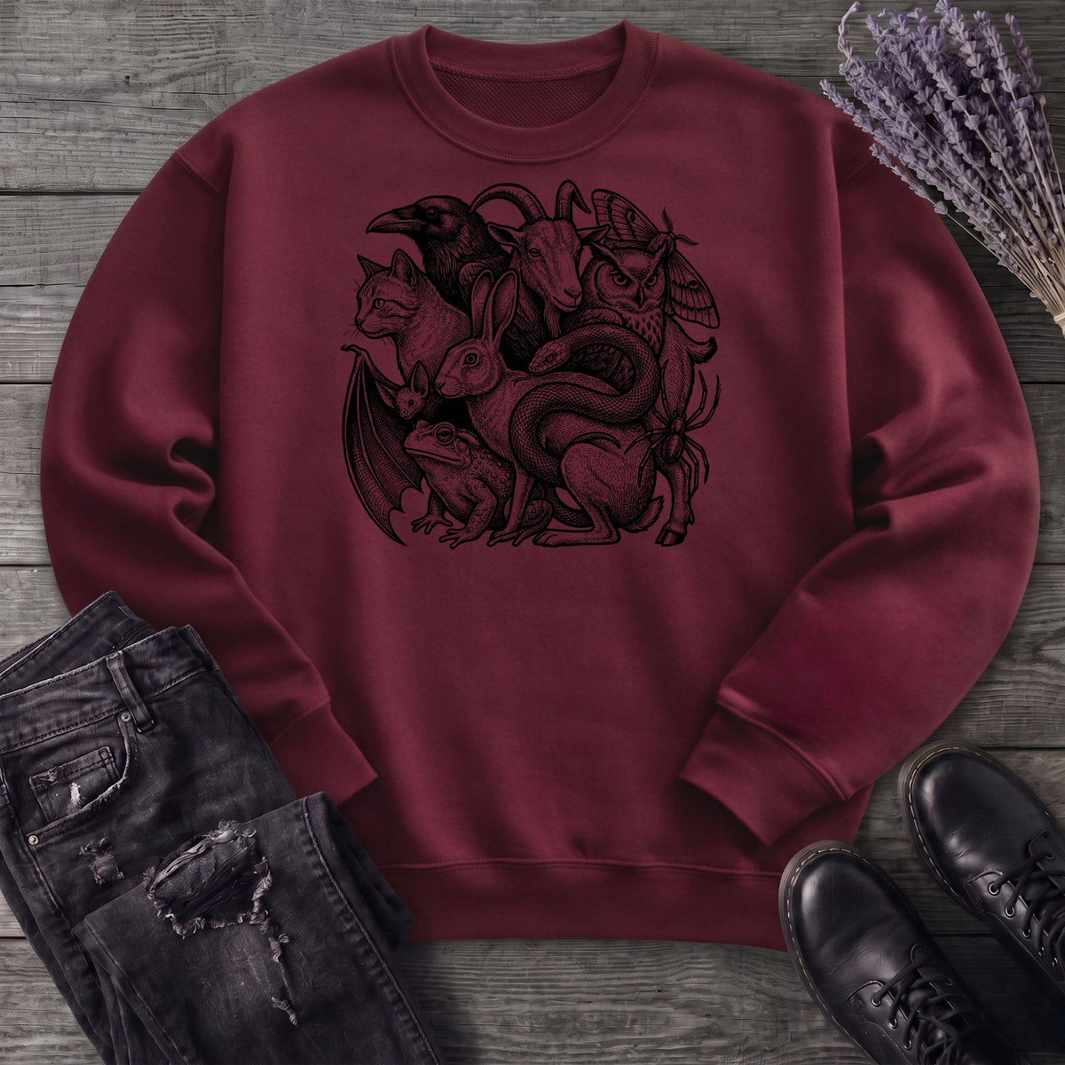 familiar collage stack Sweatshirt