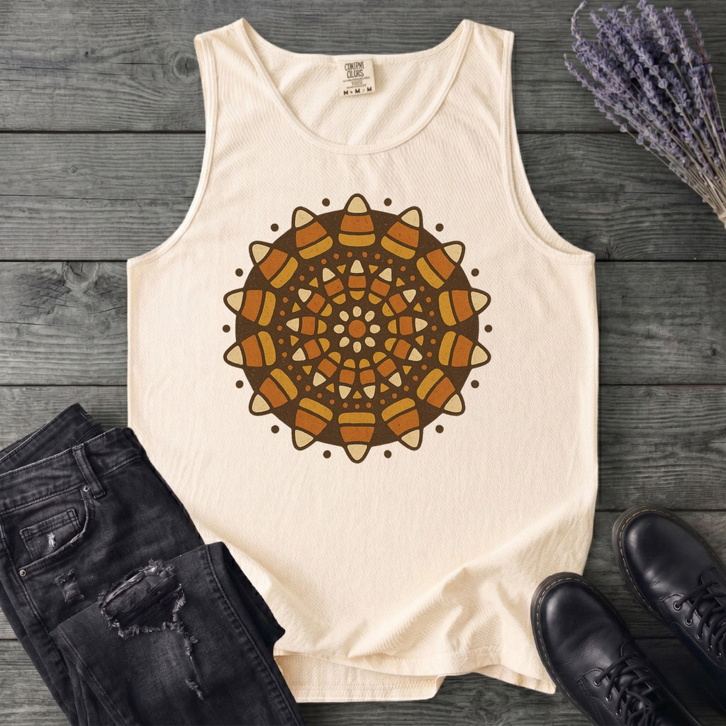 Candy Corn Mandala Tank Top