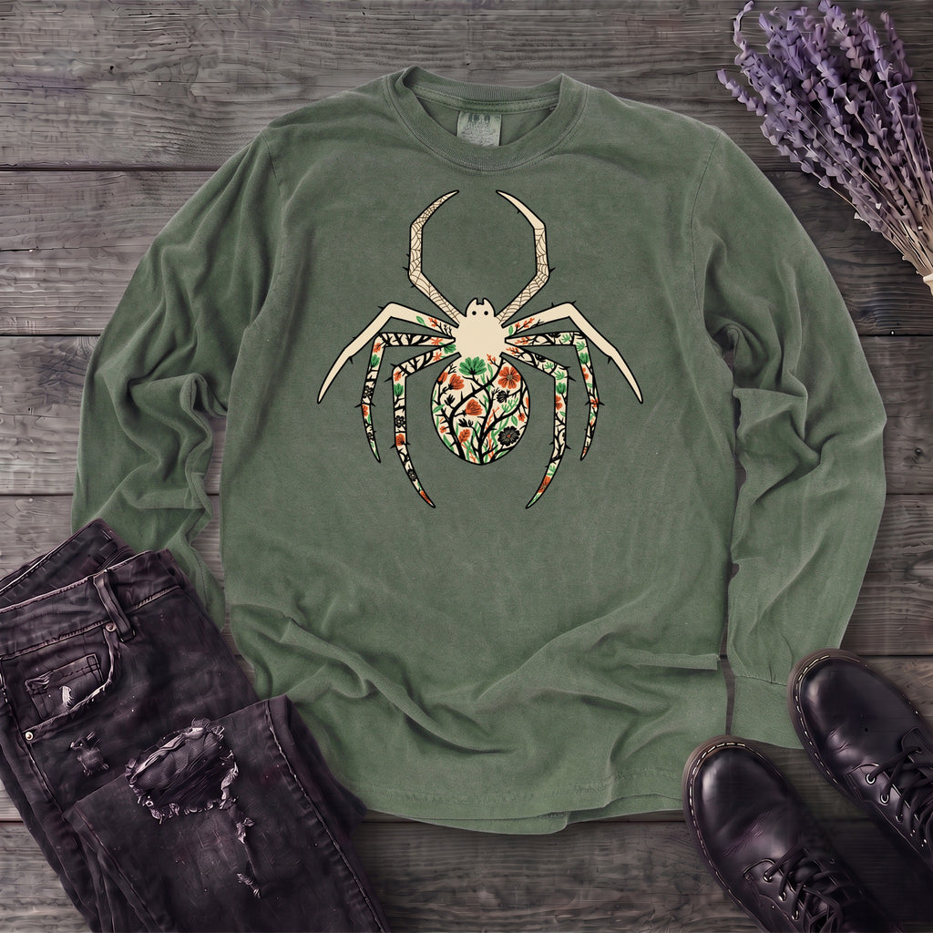 boho floral spider Long Sleeve T-Shirt