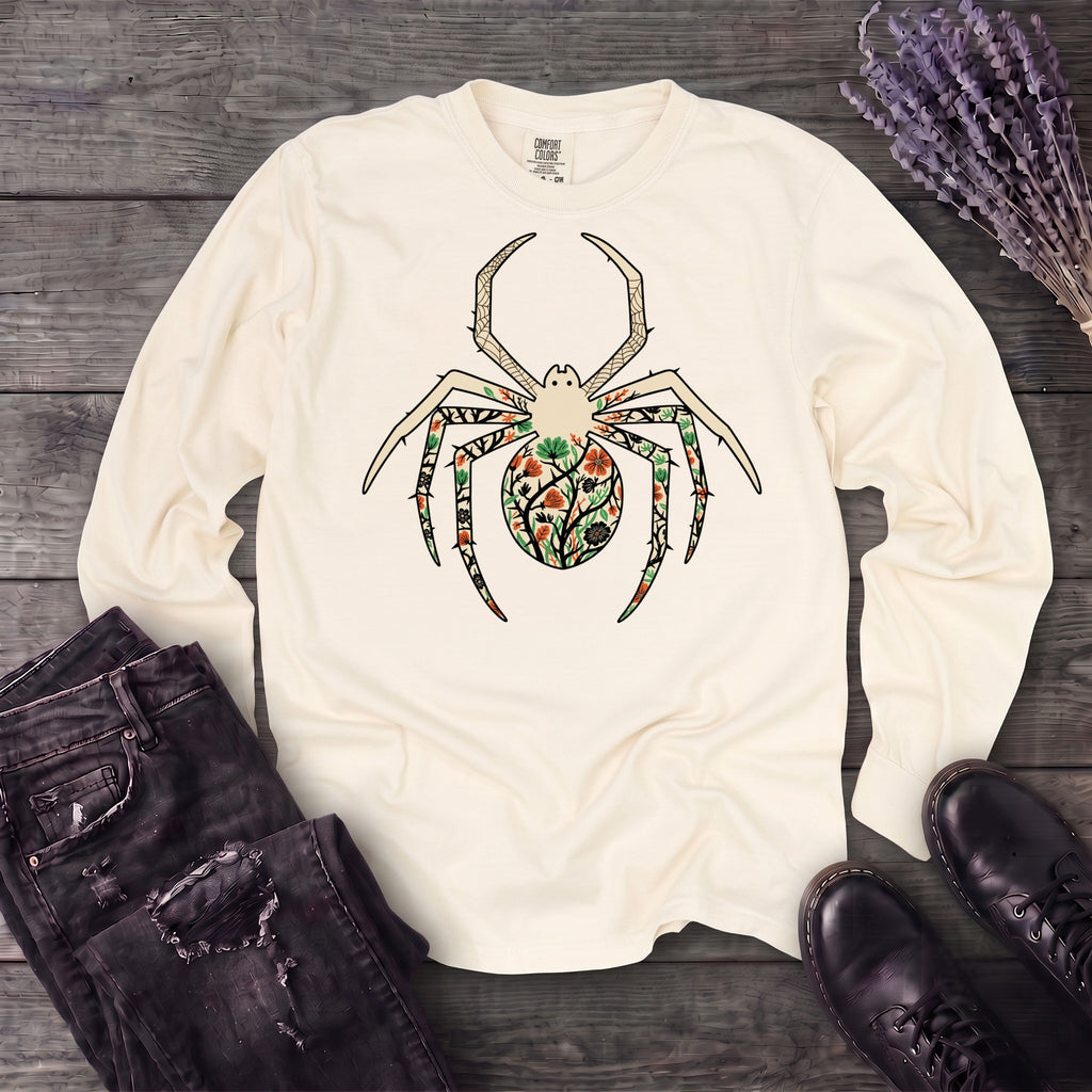 boho floral spider Long Sleeve T-Shirt