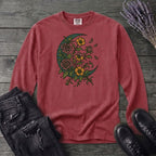 Crescent Moon Wildflowers Long Sleeve T-Shirt