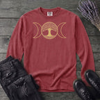 Tree Of Life Moon Goddess Long Sleeve T-Shirt