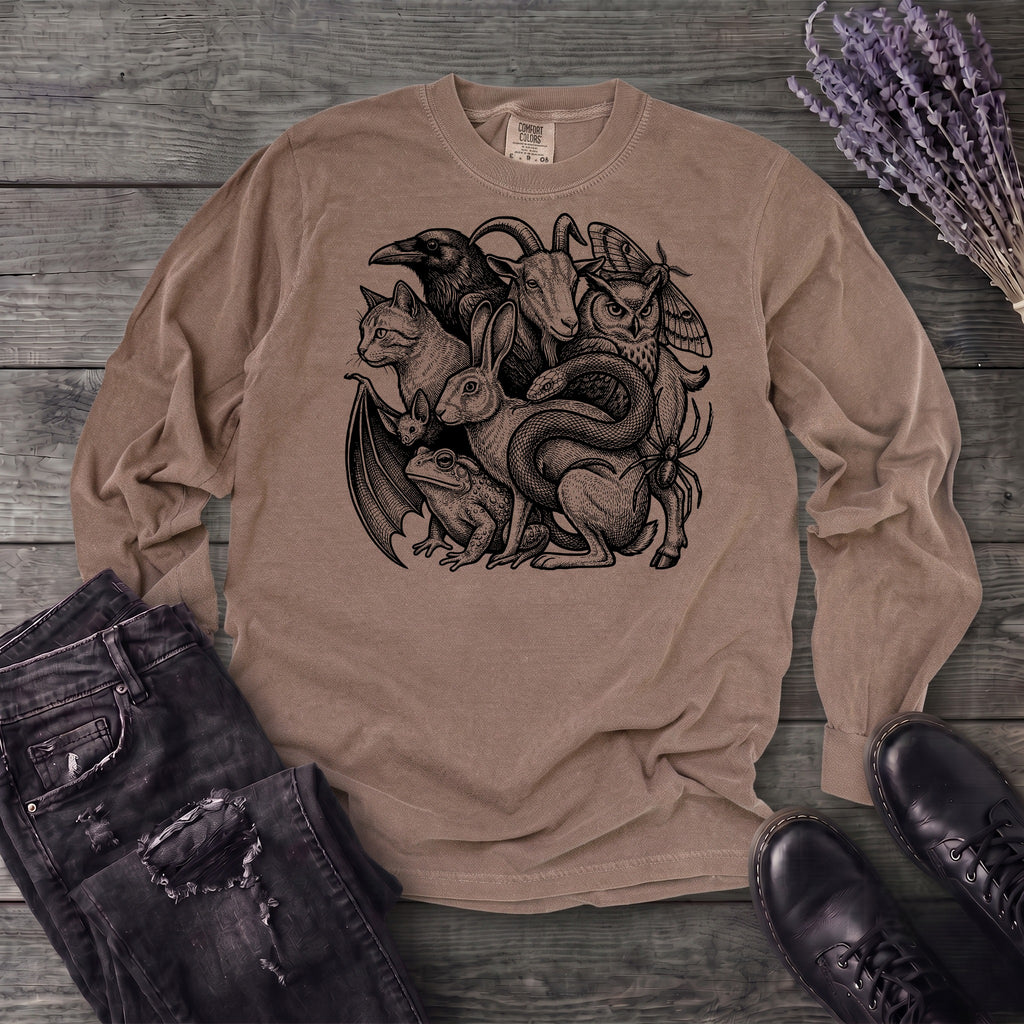 familiar collage stack Long Sleeve T-Shirt
