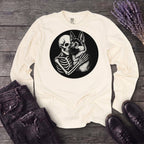 Skeleton German Shepherd Hug Long Sleeve T-Shirt