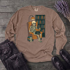 Reading Nook Skeleton Long Sleeve T-Shirt