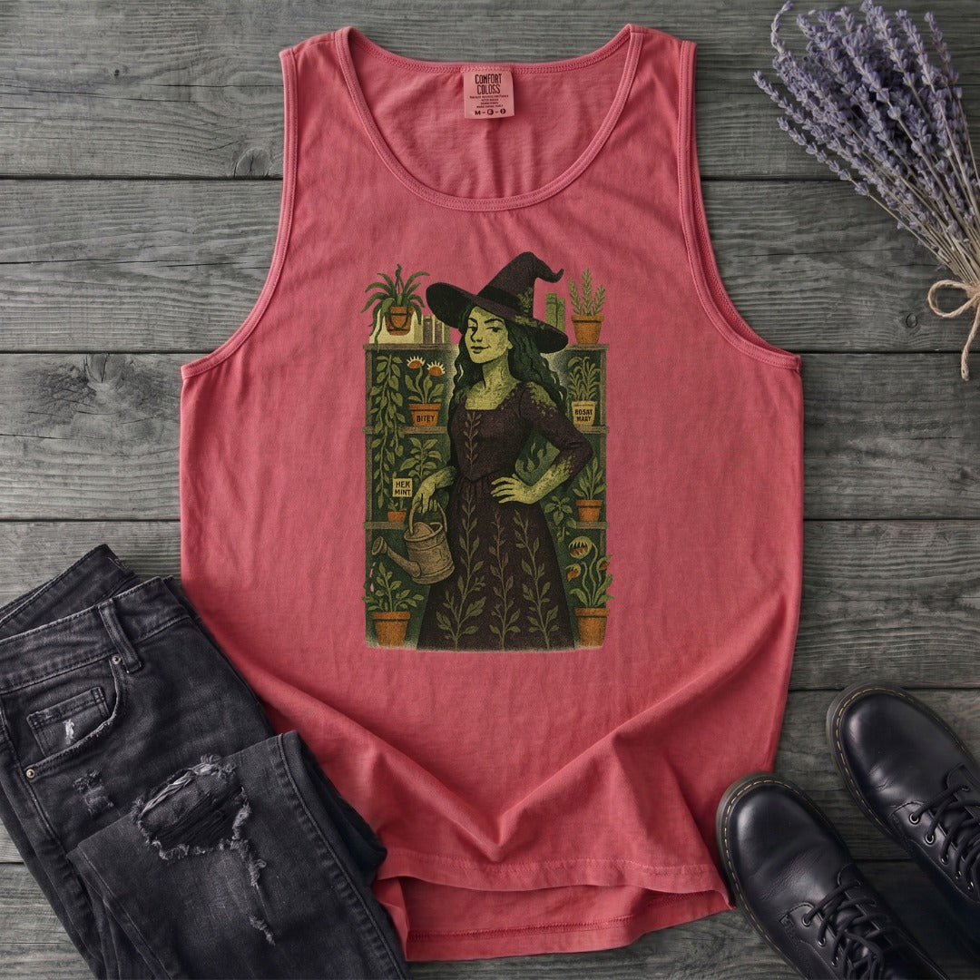 Green Garden Witch Tank Top