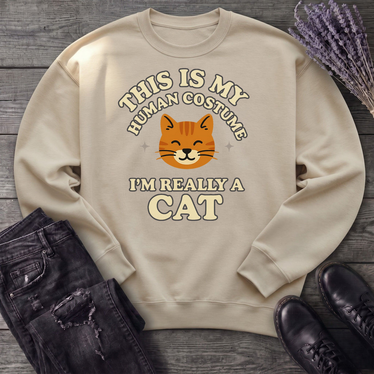Human Costume Cat Sweatshirt
