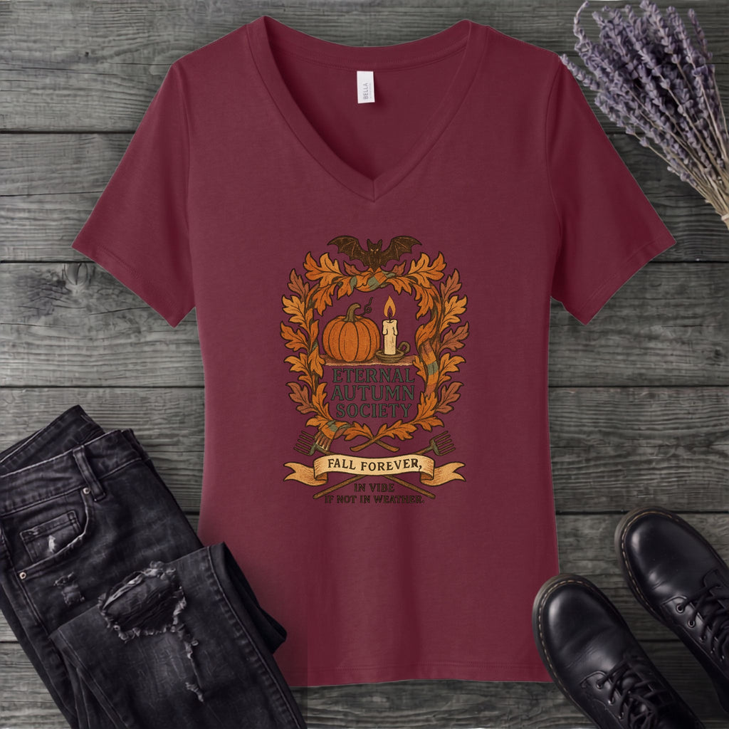 Eternal Autumn Society V-Neck T-Shirt