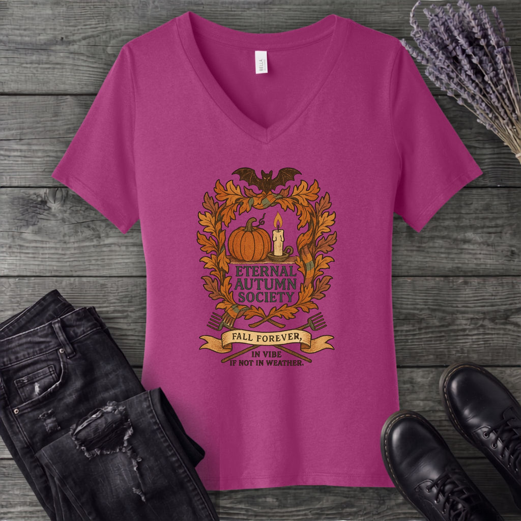 Eternal Autumn Society V-Neck T-Shirt